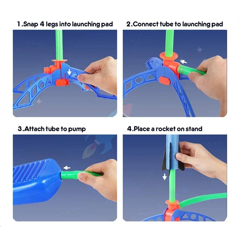 FrostLuxe Kids Outdoor Rocket Foot Pump Outdoor Air thumbnail 4